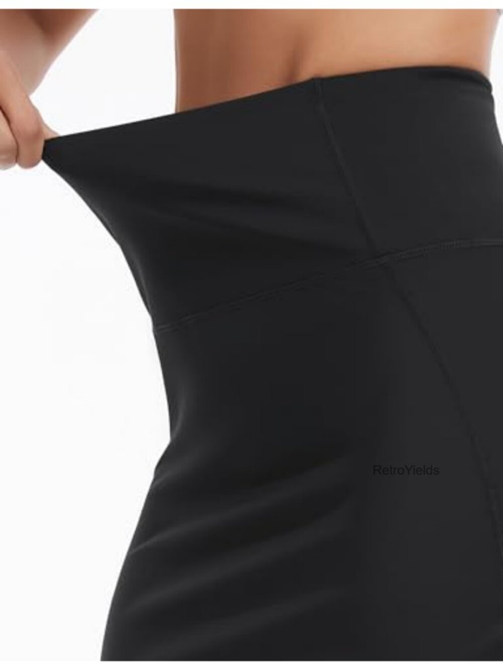 High Waist Maxi Pencil Skirt Bodycon Back Slit Ultra Stretchy Soft Tummy - Picture 5 of 6